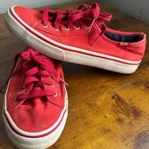 Keds Women’s Red Canvas Sneakers